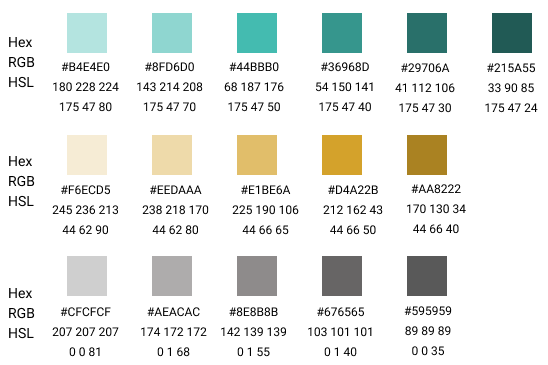 Palette 2 color swatches