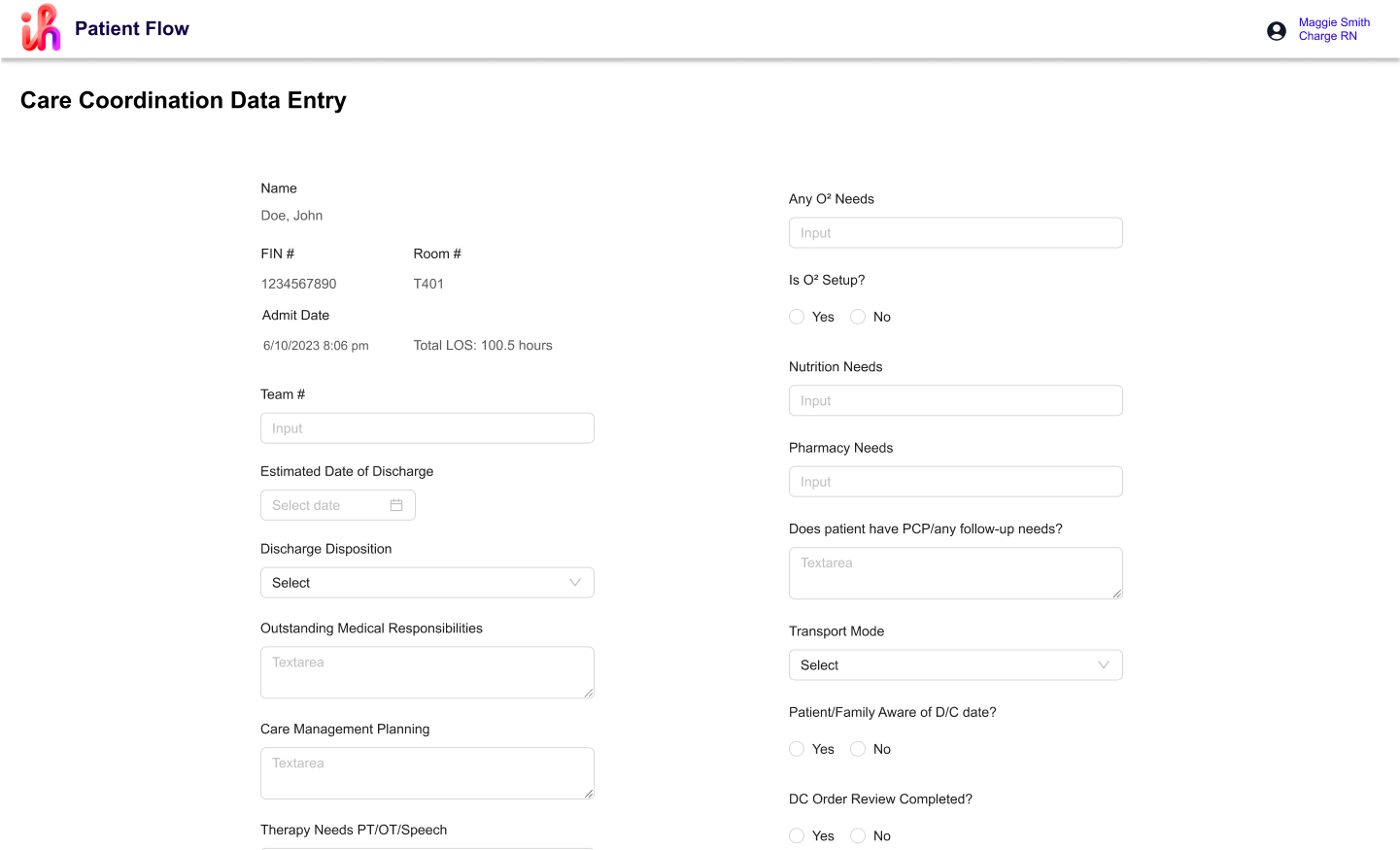 Wireframes from early interface exploration